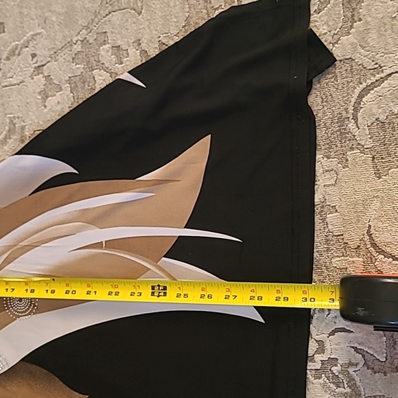 Valentina Signa Brownstone V-neck Rhinestone Tunic Adult L - Picture 9 of 9